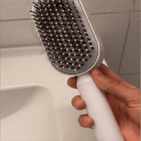 Selbstreinigende Haarbürste